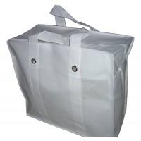 Non-Woven Polyprop Carry Bag / Storage Bag - 21" x 19" x 9.5" - White (OUT OF STOCK)