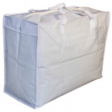Large Woven Carry Bag / Storage Bag - 24" x 18" x 11" - White (no longer available)