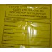 30" x 46" - 500 gauge yellow - Printed Hazardous Waste Bags (100 pack)