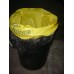 30" x 46" - 500 gauge yellow - Printed Hazardous Waste Bags (100 pack)