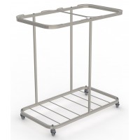 Double Carry Sack Trolley Stainless Steel Bag Holder (without bags)