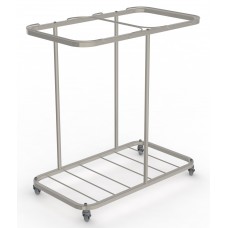 Double Carry Sack Trolley Stainless Steel Bag Holder (without bags)